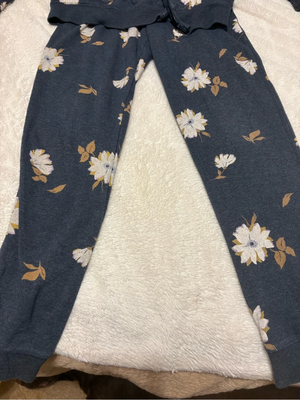 OshKosh B'gosh Navy Floral Zip Hoodie and Jogger Set